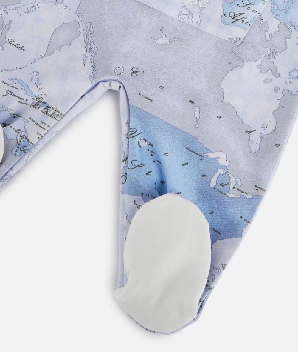 Alviero martini 1a classe Tutina in cotone Geo Lord Azzurra Affare Del Giorno