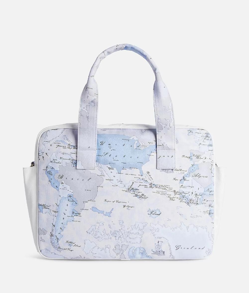 Alviero martini 1a classe Borsa per il cambio Geo Lord Azzurro Sottocosto