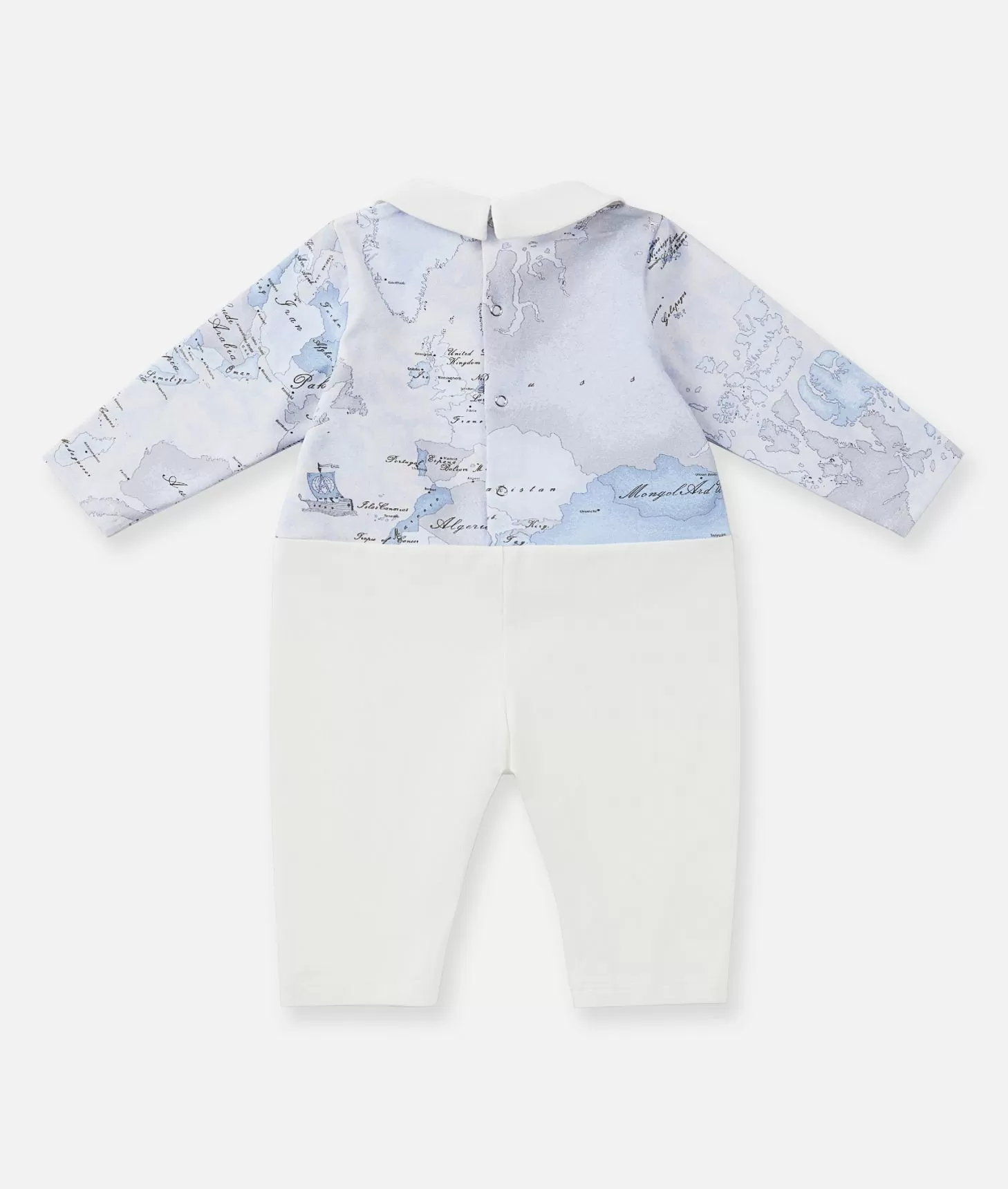 Alviero martini 1a classe Tutina in cotone senza piedini Geo Lord Azzurra Novità
