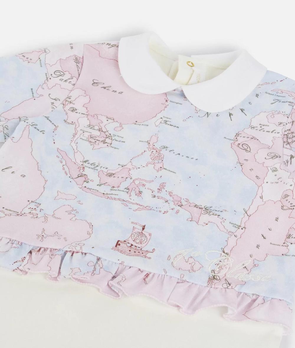 Alviero martini 1a classe Tutina in cotone Geo Lady Rosa Economico
