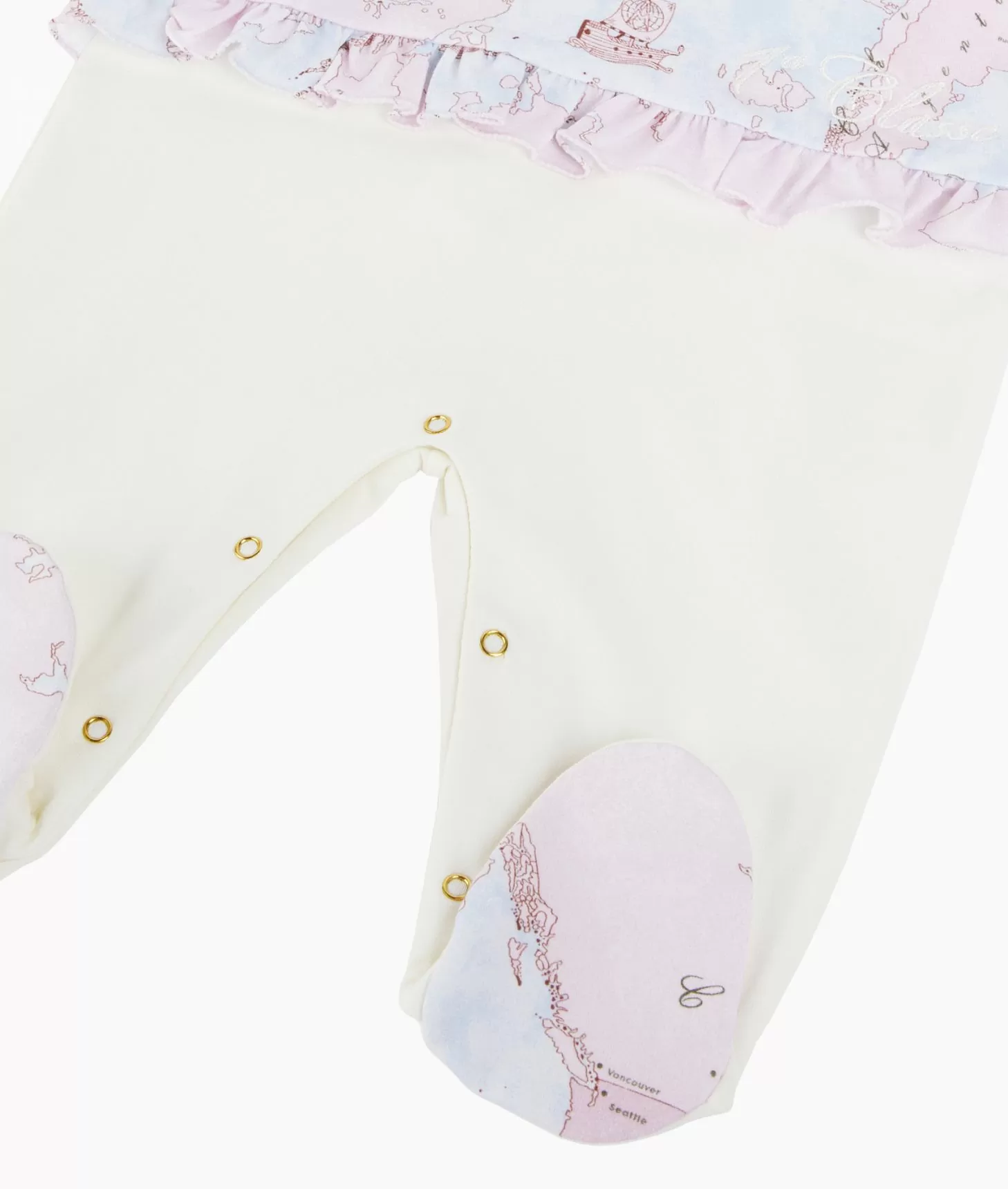 Alviero martini 1a classe Tutina in cotone Geo Lady Rosa Economico
