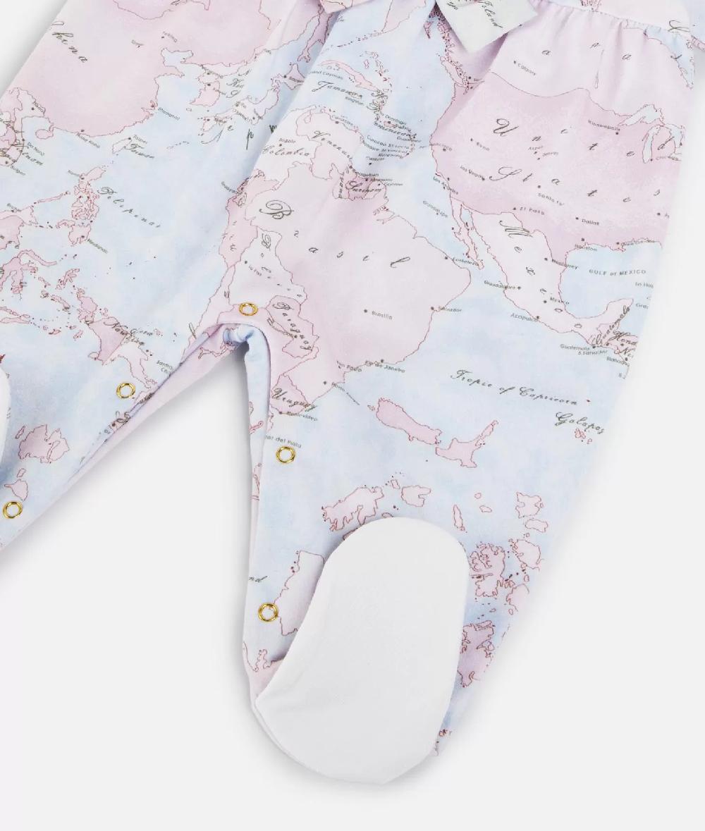 Alviero martini 1a classe Tutina in cotone con fiocco Geo Lady Rosa Offerte