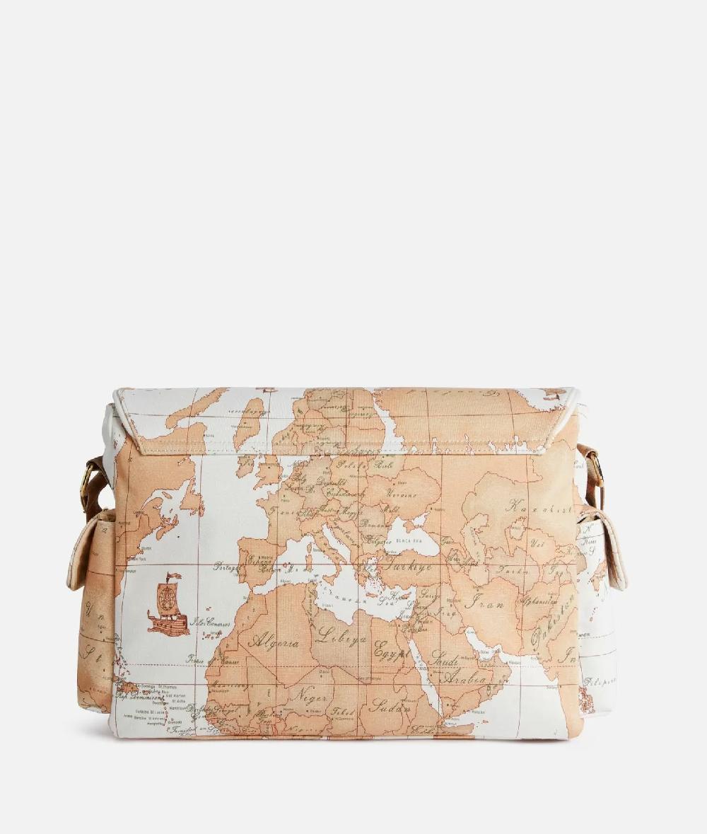 Alviero martini 1a classe Borsa a tracolla con mappa Geo Classic Panna I Più Venduti