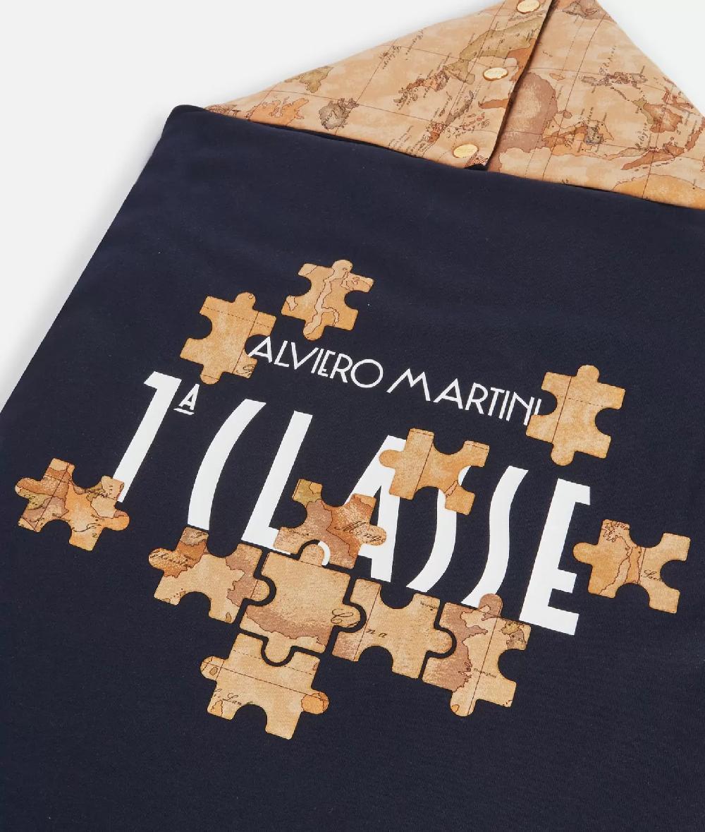 Alviero martini 1a classe Sacco nanna Geo Puzzle Blu 2025