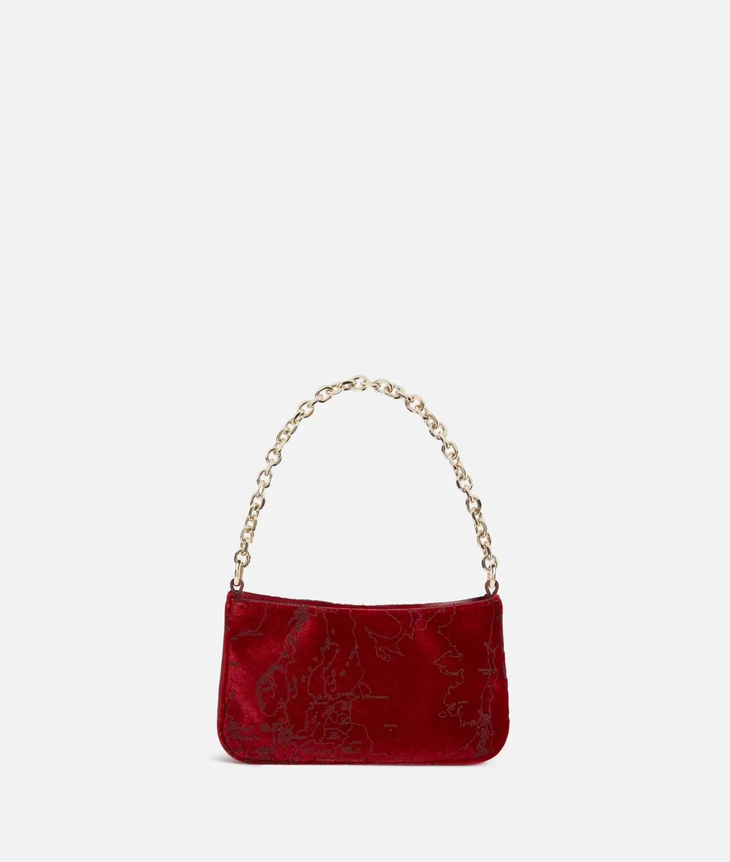 Alviero martini 1a classe Moments Bag pochette con tracolla e catena Rosso Spedizione Gratuita