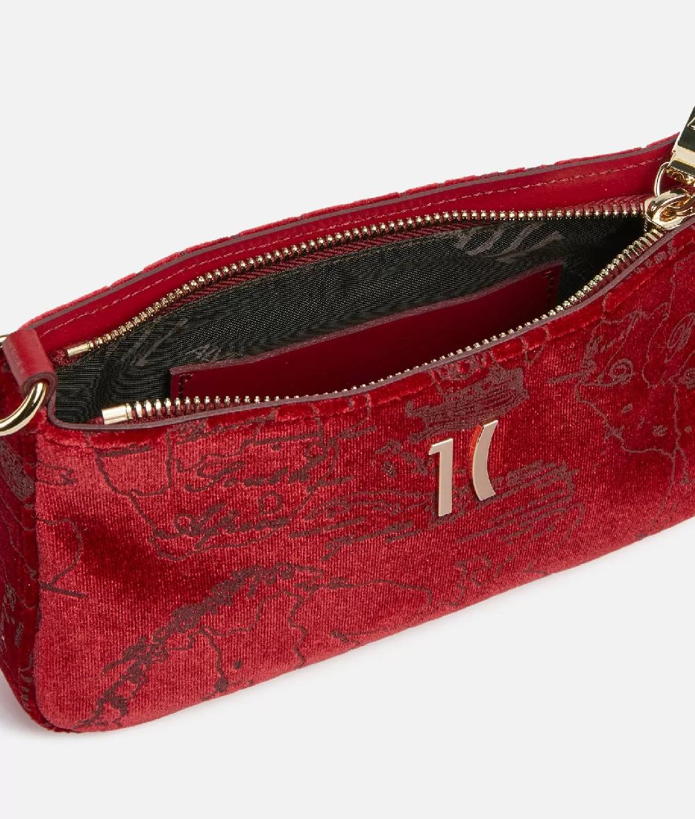 Alviero martini 1a classe Moments Bag pochette con tracolla e catena Rosso Spedizione Gratuita