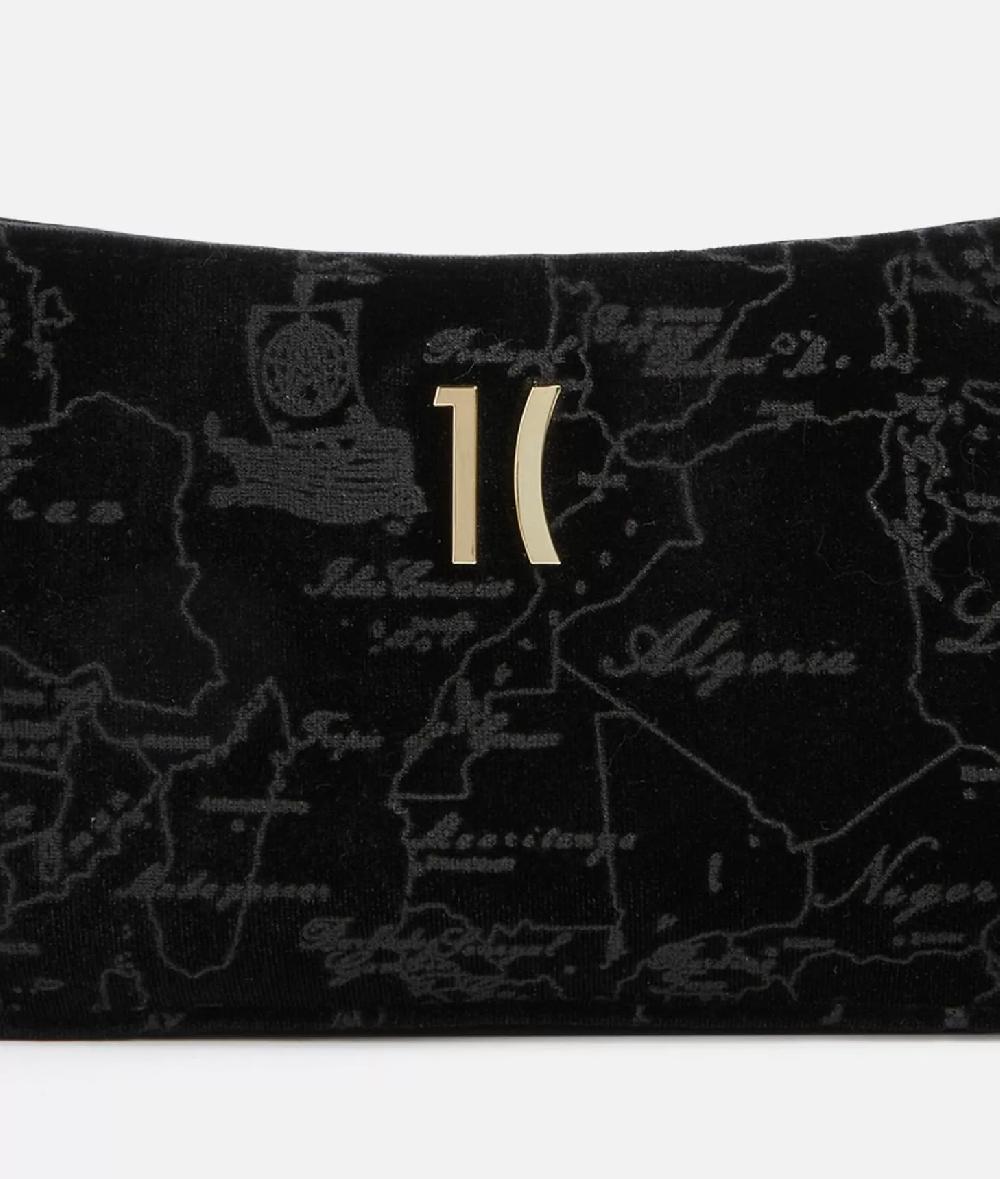 Alviero martini 1a classe Moments Bag pochette con tracolla e catena Nero Pezzi Unici