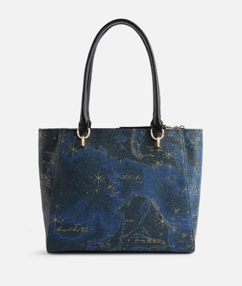 Alviero martini 1a classe Geo Midnight borsa shopping Blu Notte Outlet