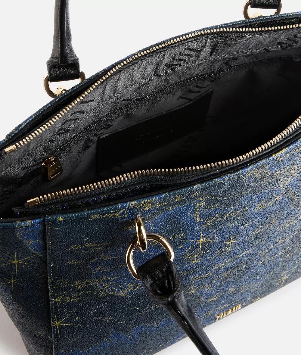 Alviero martini 1a classe Geo Midnight borsa shopping Blu Notte Outlet