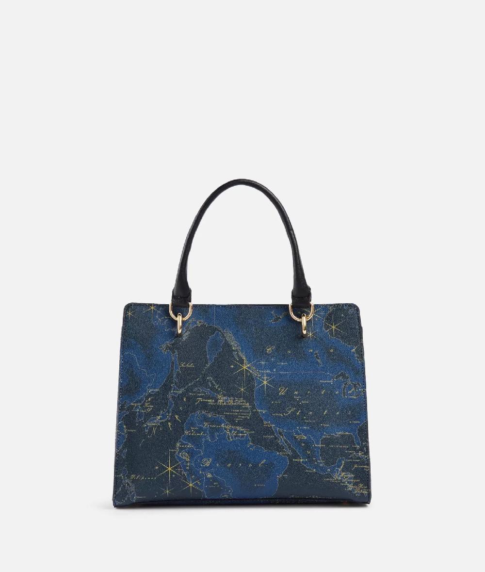 Alviero martini 1a classe Geo Midnight borsa a mano con tracolla Blu Notte In Vendita