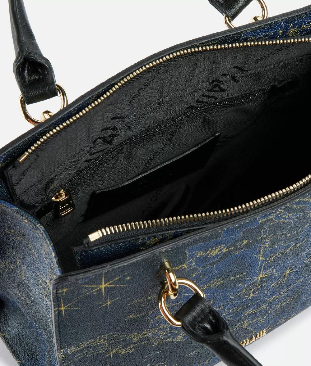 Alviero martini 1a classe Geo Midnight borsa a mano con tracolla Blu Notte In Vendita
