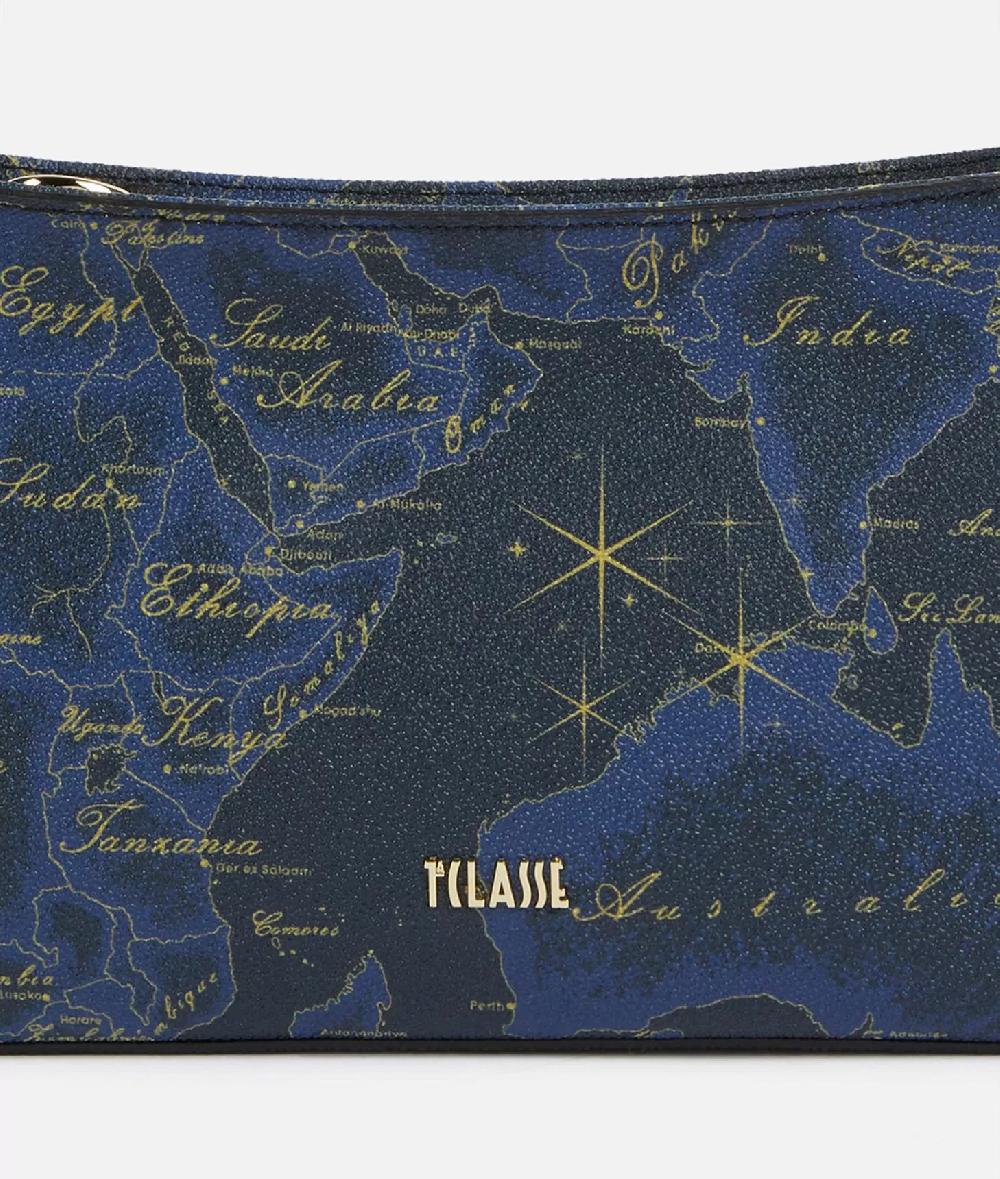 Alviero martini 1a classe Geo Midnight sottospalla con tracolla Blu Notte Saldi