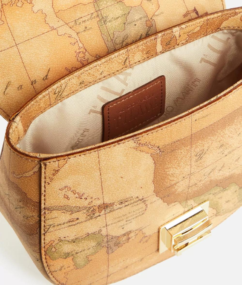 Alviero martini 1a classe Tracollina tonda in tessuto stampa Geo Classic Naturale Negozi Online