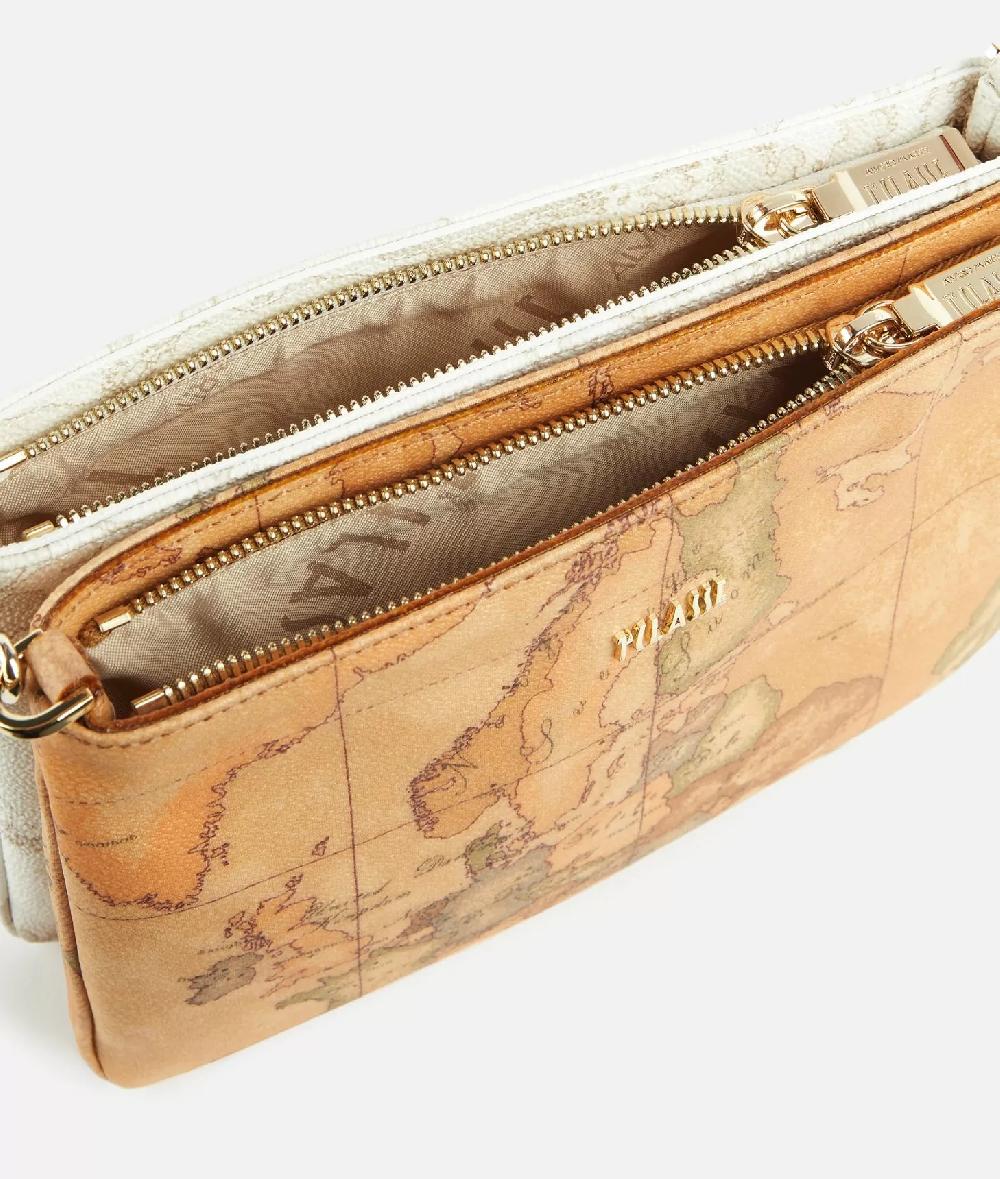 Alviero martini 1a classe Tracollina doppia in tessuto stampa Geo Classic e Geo White Acquista Ora