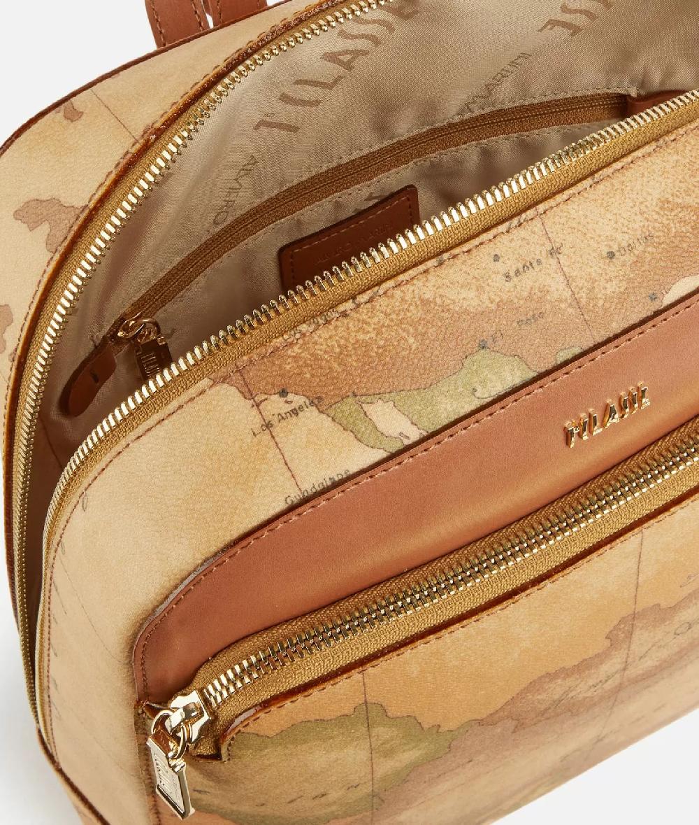 Alviero martini 1a classe Zaino in tessuto stampa Geo Classic Naturale Outlet