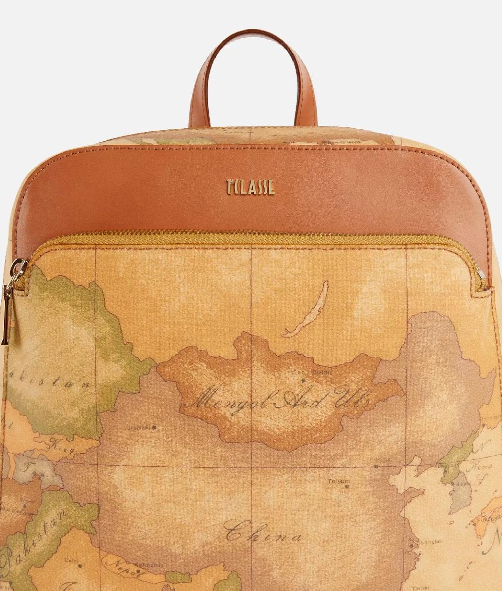Alviero martini 1a classe Zaino in tessuto stampa Geo Classic Naturale Outlet