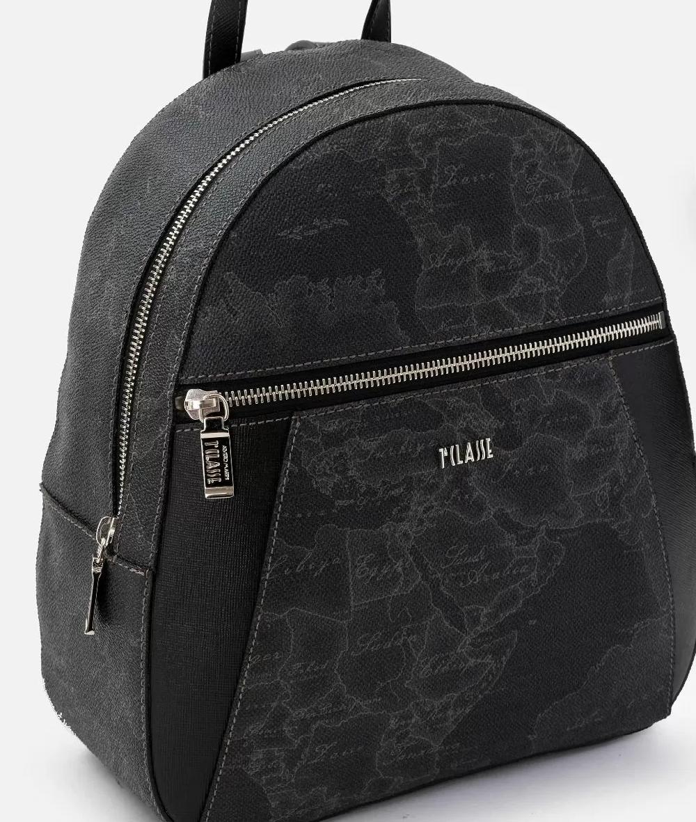 Alviero martini 1a classe Geo Black zaino con inserti frontali in pelle Hotsell