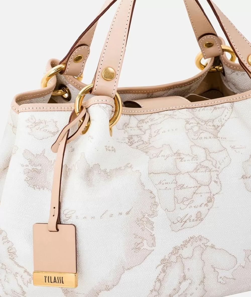 Alviero martini 1a classe Geo White Borsa media a mano Qualità