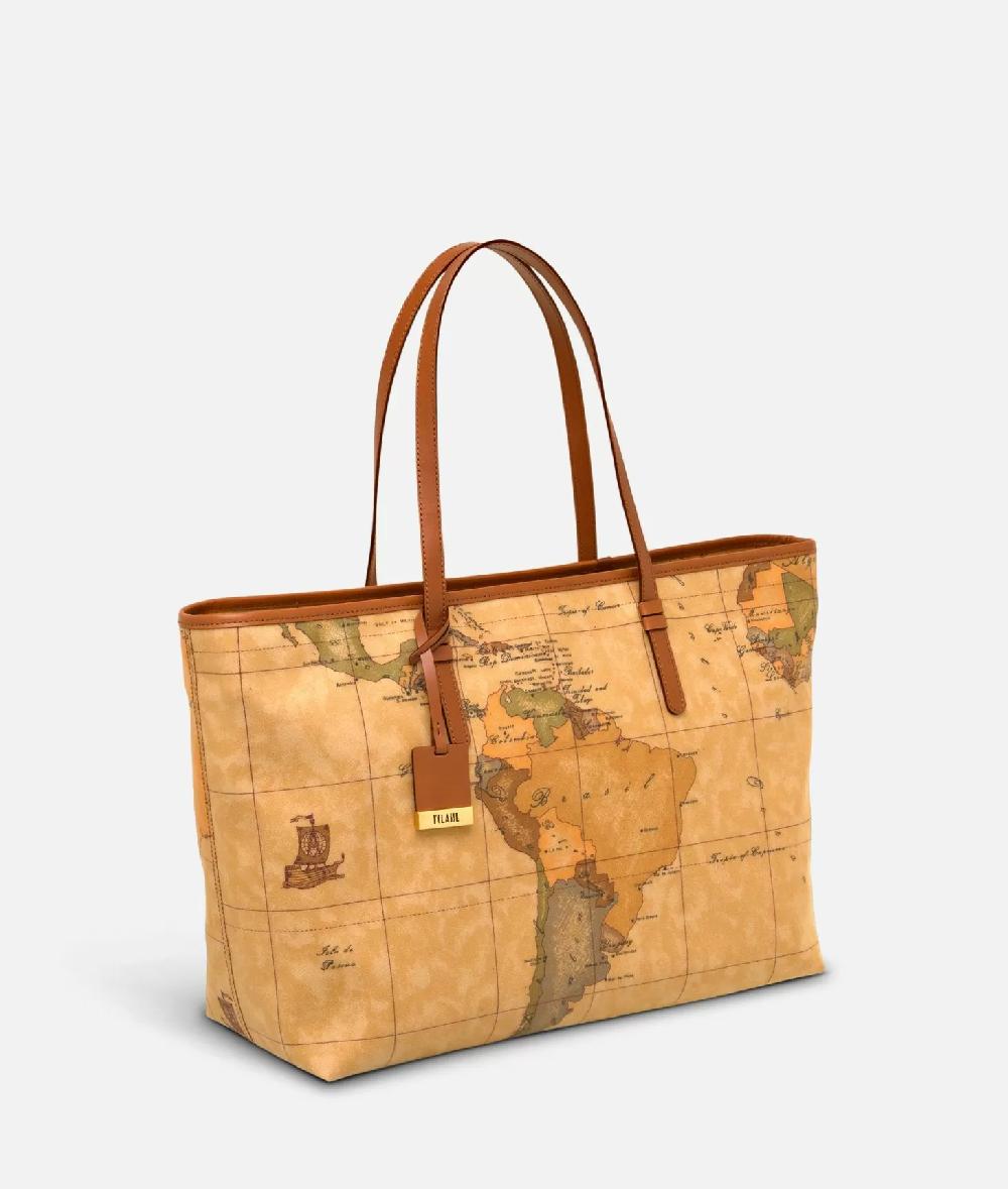 Alviero martini 1a classe Geo Classic Borsa shopping maxi con zip Fino Al -60%